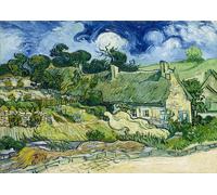 Goditi i puzzle di Vincent van Gogh: Capanne dal Tetto di Paglia a Cordeville 1000 pezzi