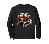 Goditi Il Design di Drive Car Motion Road Freedom Maglia a Manica