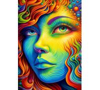 Goditi il puzzle Signorina dipinta 1000 pezzi