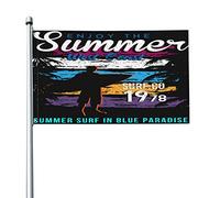 Goditi L'Estate Sulla Costa Occidentale Bandiera Da Cortile Con 2 Occhielli Bandiere Da Giardino Durevole Bandiere Di Benvenuto Per Interni Patio Esterni 90X150Cm