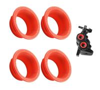 GodLOL Anelli colorati per pinza Magura MT5 MT7, 4 pezzi, leggeri per freno della bicicletta, diversi colori per personalizzazione (rosso)