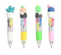 Godneei 4 mini penne a sfera multicolore per bambini, piccole penne a sfera, mini penne per bambini, divertenti forniture scolastiche, sacchetti per feste, idee regalo di compleanno