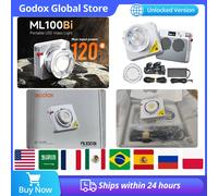 Godox 120W ML100Bi Lampada LED portatile bicolore integrata e controllo app Lampada fotografica per la registrazione video, lo streaming live