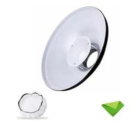 Godox 16,5 pollici/42 cm di bellezza di bellezza di bellezza White Bowens Riflettore con diffusore bianco, modificatore di luce per Bowens Mount Studio Strobe Flash Light Monolight