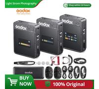Godox 2.4GHz MoveLink II M2 M1 Wireless Lavalier Omnidirezionale Microfono Trasmettitore Ricevitore per Telefono DSLR Fotocamera Smartphon