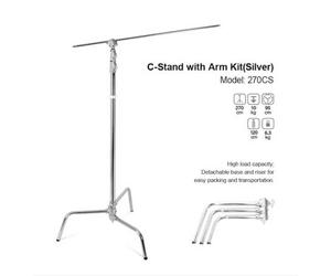 Godox 270CS C-Stand con braccio e testa di presa 270 cm