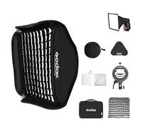 GODOX 32x32inch / 80x80 cm pieghevole Softbox & griglia con Godox S2 S-Type Speedlite staffa Bowens Mount e custodia da trasporto per Godox V1 AD200Pro AD400Pro AD200 V860II TT685 TT600 Series e altri flash