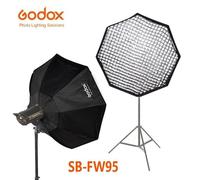 Godox 95cm Bowens Mount Grid Softbox pieghevole ottagonale per flash da studio