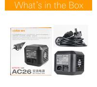 Godox AC26 AD600Pro Fonte di alimentazione 110 V-220 V Adattatore di alimentazione CA universale per Godox AD600Pro