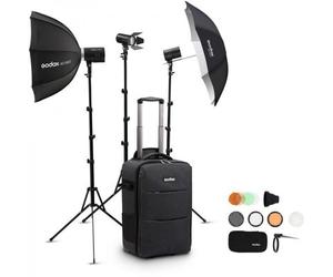 Godox AD-K1 - Kit da studio portatile con tre flash compatti