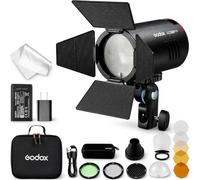 Godox AD100 Pro II AD100Pro II TTL Flash con AK-R1, 2.4G Wireless X System | Batteria da 2850 mAh, ricarica USB-C, LED da 2 W con 10 livelli, 490 flash a piena potenza, 0,01-1,5 s, uscita 1/256-1/1