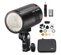 Godox AD100Pro AD100 Pro Monolight con kit accessori AK-R1, luce flash 2.4G da 100W, HSS 1/8000, riciclo 0,01-1,5s, 360 flash a piena potenza, batteria 2600mAh, supporto TTL/M/Multi-funzioni