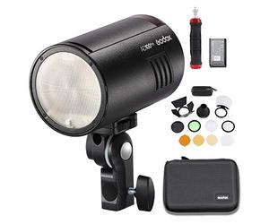 Godox AD100Pro AD100 Pro Monolight con kit accessori AK-R1, luce flash 2.4G da 100W, HSS 1/8000, riciclo 0,01-1,5s, 360 flash a piena potenza, batteria 2600mAh, supporto TTL/M/Multi-funzioni