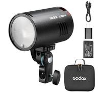 Godox AD100Pro II 100Ws Round Head Flash, 60-100 flash full-power, 2.4GHz X Wireless, TTL/HSS, 3300mAh USB-C, supporto magnetico con adattatore Bowens