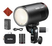 GODOX AD100ProII Flash Kit AD100Pro Upgrade Luce Strobe Fotografia,100Ws 2.4G Wireless HSS 1/8000s Flashs Esterno,USB-C Ricarica,3300mAh Batteria 490 Flash a Piena Potenza,Lampada Modellaggio LED