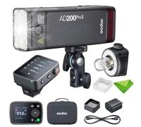 GODOX AD200 Pro II AD200ProII Flash stroboscopico TTL da 200 Ws 2,4 G, con trigger touchscreen X3Pro N, 500 flash a piena potenza, tempo di riciclo 0,01~1,8 s Flash stroboscopico(AD200Pro aggiornato)