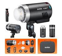 Godox AD300Pro II 2026 Flash da esterno Godox da 300Ws TTL e HSS wireless a 2,4GHz, flash a 1/8000s, Tempo di ricarica di 0,01s, 350 flash Lampada pilota bicolore da 12W Monolight Portatile