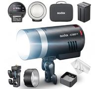 Godox AD300Pro II Flash da Esterni 300Ws, AD300Pro II con HSS 1/8000s, 16 Gruppi Colore, LED Bi-Color da 12W, Potenza 1/512-1/1, Riciclo 0,01-1,5s, Fino a 350 Lampi a Piena Potenza