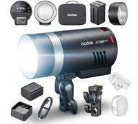 Godox AD300Pro II Flash da Esterni 300Ws, AD300Pro II con HSS 1/8000s, 16 Gruppi Colore, LED Bi-Color da 12W, Potenza 1/512-1/1, Riciclo 0,01-1,5s, Fino a 350 Lampi a Piena Potenza