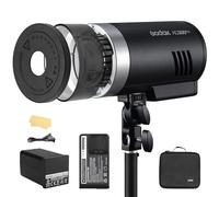 Godox AD300Pro II Flash esterni 300Ws 2.4G TTL HSS 1/8000s Monolight ricarica rapida 0.01-1.5s flash portatile con batteria 2600mAh 350 lampade 16 indicazioni gruppi colorati Luci modello Bi-Color 12W