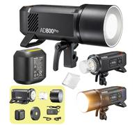 Godox AD800 Pro 800 W Studio Strobe, Godox AD800Pro TTL Flash con sincronizzazione ad alta velocità 1/8000s, 300 flash a piena potenza, modalità temperatura colore stabile e luce di modellazione