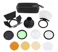 Godox AK-R1 Accessori, Filtro Colore, Kit Cupola Diffusore con Magnetico per Godox V1 Fotocamera Flash Godox AD200 AD200Pro H200R Testa Rotonda Flash