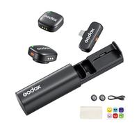 GODOX C01 Kit2 - Microfono lavalier wireless per iPhone 15/16 e Android, USB C, riduzione intelligente del rumore, audio 48 kHz/24 bit e portata 200 m, per vlogging, live streaming, interviste