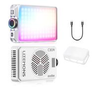 GODOX C30R Mini RGB LED Video Light, Ricaricabile LED su Fotocamera Light, Pocket Light con Full RGB, 1800K-10000K, Batteria Integrata, per Fotografia e Video Vlogging