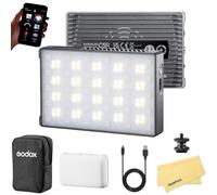 GODOX C5R RGBWW Pannello Luminoso Video RGB,con 39 Effetti Speciali FX,CCT 2500K-8500K,Batteria al Litio Integrata da 3,8V/3000 mAh,Luce Tascabile per Fotocamera per YouTube,Fotografia,Vlogging