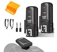 Godox CT-16 - Trigger Wireless per Flash, Compatibile con Fotocamere DSLR Canon, Nikon, Sony, Pentax (1 Trasmettitore + 2 Ricevitori)