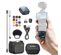 GODOX Cube-OP3 - Microfono lavalier wireless per DJI Osmo Pocket 3, cancellazione del rumore, durata della batteria 10H, mini microfono wireless per fotocamera/iPhone/Android, Vlog, live streaming