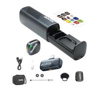 GODOX Cube-SL Kit1 Sistema Microfonico Wireless da 2.4GHz Porta Lightning per iPhone 14/13/12,Fino a 30 Ore di Autonomia,Portabilità per Interviste,Live Streaming,Riprese All'aperto,Vlog