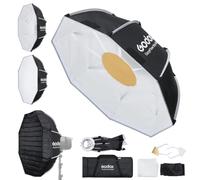 Godox EazyFlow Bty 65 W 65 cm pieghevole Beauty Dish Bowens Mount | Softbox a sgancio rapido con interno bianco, doppio riflettore, diffusore e griglia per fotografia ritratto