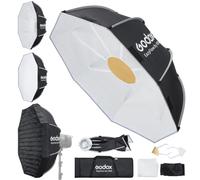 Godox EazyFlow Bty 85W 85,1 cm pieghevole Beauty Dish Bowens Mount | Softbox a rilascio rapido con interno bianco, doppio riflettore, diffusore e griglia per fotografia di ritratto
