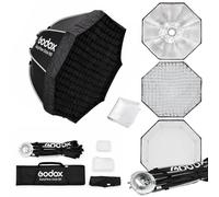Godox EazyFlow Octa 60 23,6" Quick Fold Softbox con Bowens e griglia | Ombrello pieghevole rapido con attacco in metallo Bowens, ideale per ritratti, viaggi e installazioni rapide in studio.