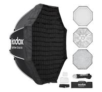 Godox EazyFlow Octa - Softbox ottagonale pieghevole, 90 cm, con diffusori, griglia | Chiusura rapida, supporto standard Bowens per flash Speedlite luce continua