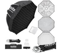 Godox EazyFlow Octabox Octabox da 90 cm con griglia a nido d'ape, Softbox ottagonale con supporto Bowens per luce morbida, perfetto per ritratti di mezzo corpo, vlog di YouTube e Studio+