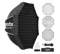 Godox EazyFlow Quick-Release Softbox, Foltbare Octabox Quick Setup, Bowens Mount Soft Box mit Diffusoren Honeycomb Grid für Studio Streaming Outdoor Portrait Fotografie (Octa 60cm)