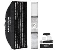 Godox EazyFlow Quick-Release Softbox, Foltbare Octabox Quick Setup, Bowens Mount Soft Box mit Diffusoren Honeycomb Grid für Studio Streaming Outdoor Portrait Fotografie (Rect 40x90cm)