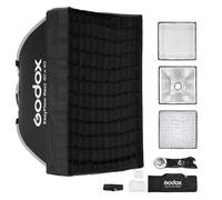 Godox EazyFlow Quick-Release Softbox, Foltbare Octabox Quick Setup, Bowens Mount Soft Box mit Diffusoren Honeycomb Grid für Studio Streaming Outdoor Portrait Fotografie (Rect 40x40cm)
