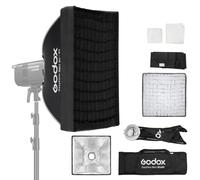 Godox EazyFlow - Softbox quadrato rettangolare 90 x 90 cm, borsa per il trasporto a sgancio rapido, supporto Bowens portatile per fotografia softbox per LE200BI LE300BI SK400 MS300 AD600 LED Light