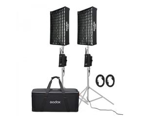 GODOX FL100-K2 - 2 pannelli a led flessibili FL100 con supporto e borsa - Nouvo