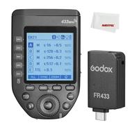 Godox FT433 N FT433-N TTL - Trigger flash wireless per fotocamere Nikon 433 MHz, 1/8000s, 0-100 m, schermo LCD, 32 canali, 1-99 ID, sincronizzazione anteriore e posteriore