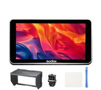 Godox GM6S Pro Kit 1 Monitor da campo per fotocamera DSLR, touch screen da 5,5 pollici, ingresso/loop-through HDMI 4K da 2000 nit, importazione LUT 3D, HD 1920x1080 IPS, screenshot, monitor integrato
