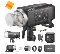 GODOX Godox AD400 Pro II TTL Flash per fotocamera 400 W, adattatore Bowens Speedlight 2,4G Wireless X HSS 1/8000s, tempo di ricarica 0,01-1s, luce di regolazione LED bicolore da 30 W, GODOX AD400PRO