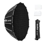 GODOX Godox QR-P90T Softbox parabolico a sgancio rapido con griglia a nido d'ape, supporto Bowen con borsa da trasporto per diffusore anteriore e interno per Godox MS300 MS300-V SK400II QT400III QT600