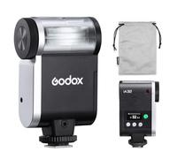 Godox iA32 Mini fotocamera Flash, angolo regolabile, GN15 con 8 livelli di potenza, CCT 6200K±200K, per Canon/Sony/Fuji/Nikon/Panasonic/Olympus, per fotocamere con hotshoe a contatto singolo