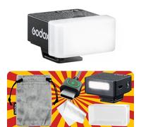 Godox iM20 con diffusore Godox Flash ricarica USB-C, flash fotocamera GN 12, con 5 livelli di potenza del flash, 440 flash full-power mini flash per Sony zv1/Sony zve10/Ricoh gr3/Fuji f1 【non per ZV