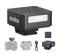 GODOX iM20 Flash per fotocamera, 5 livelli di potenza, 440 flash a piena potenza, mini flash iM20 con batteria al litio integrata compatibile con Canon Fuji Nikon Panasonic Olympus Sony