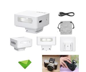 Godox iM20 Mini Flash Speedlight con Batteria al Litio Integrata per Canon, Sony, Fuji, Nikon, ecc. Tempo di Ricarica di 3 secondi, Circa 440 Flash, NON Compatibile con Sony ZV-1F (Bianco)